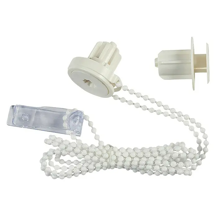 Cadena para cortina enrollable Soft&Calm - 1,5 m, Blanco, Plástico - Vista frontal