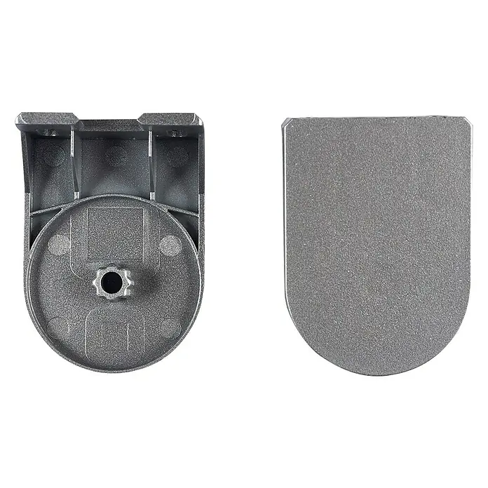 Soporte doble enrollable Soft & Calm - Plateado, 2 ud. - Vista frontal