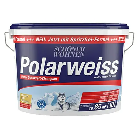 SCHÖNER WOHNEN-Farbe  Wandfarbe Polarweiß Aktion 5-15 € Einkaufsgutschein