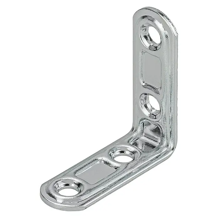 Stabilit Piconect-Winkel - L x B: 50 x 15 mm, Verchromt - Diagonale Ansicht