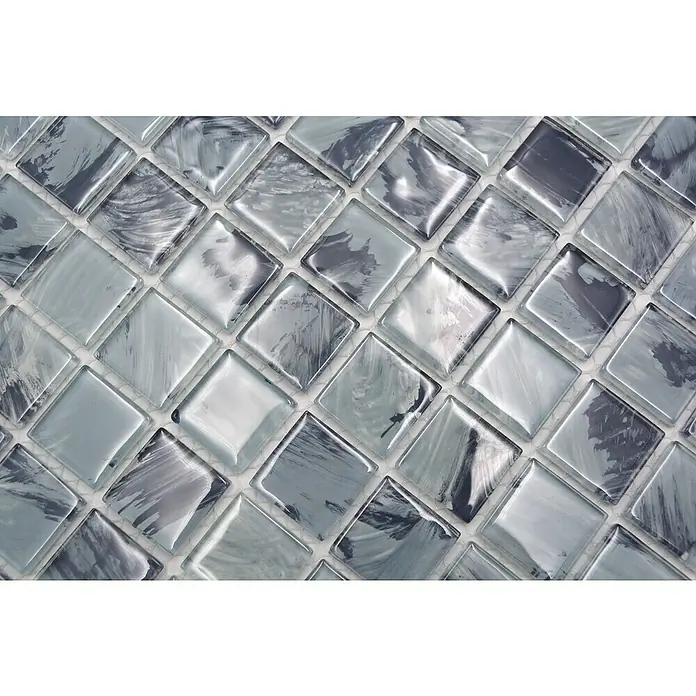 Mozaïektegel vierkant glas CM 4240 - 32,7 x 30,2 cm, Glanzend - Close-up