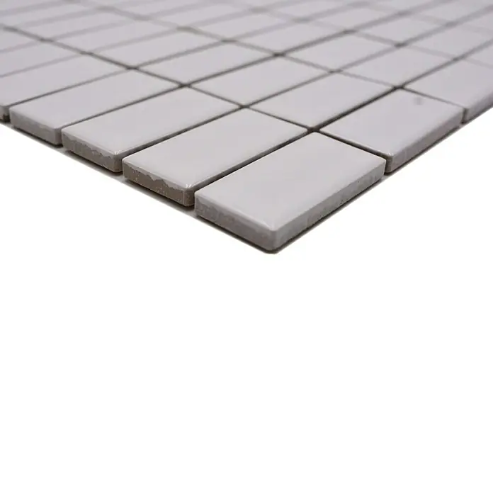 Mozaïektegel rechthoek Architecture ST 375 - 29,8 x 29,8 cm, Wit, Mat - Close-up