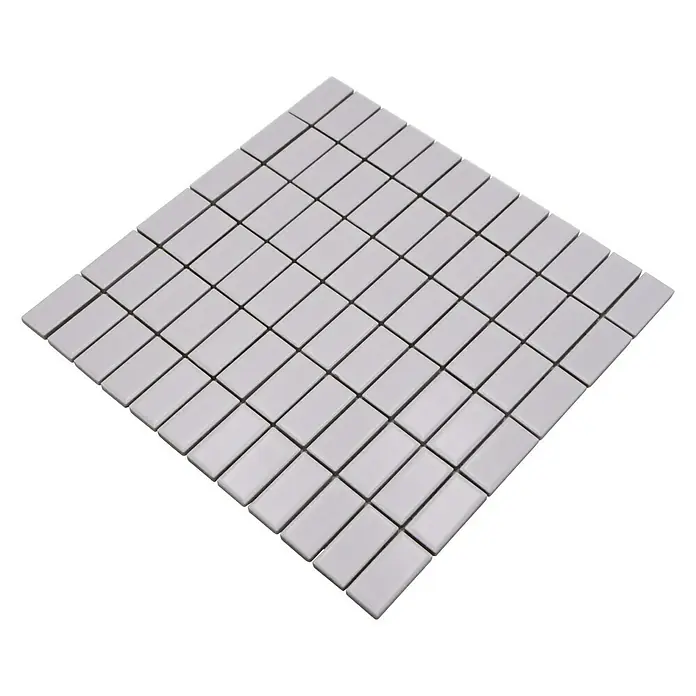 Mozaïektegel rechthoek Architecture ST 375 - 29,8 x 29,8 cm, Wit, Mat - Diagonaal zicht