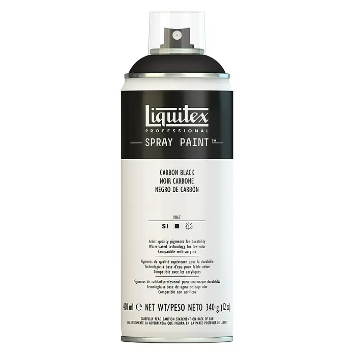 Liquitex Professional Farbspray - Karbonschwarz, 400 ml - Vorderansicht