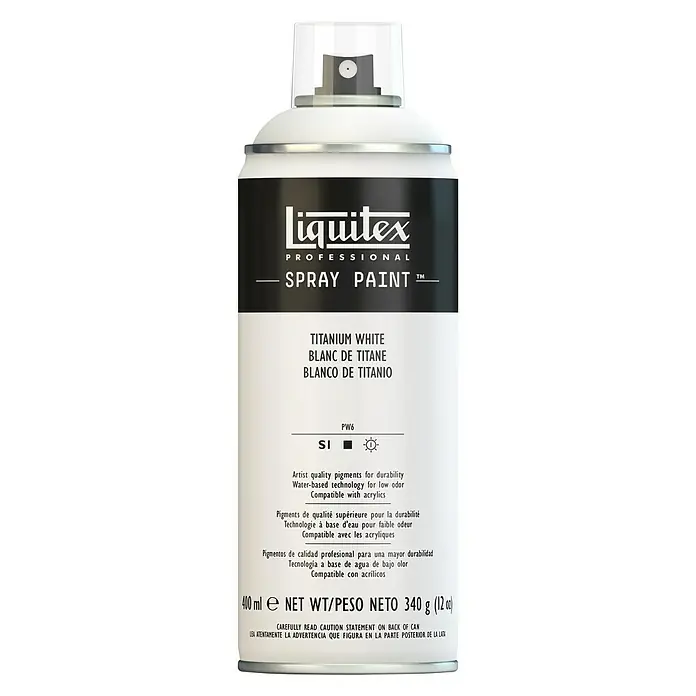 Liquitex Professional Farbspray - Titanweiß, 400 ml - Vorderansicht
