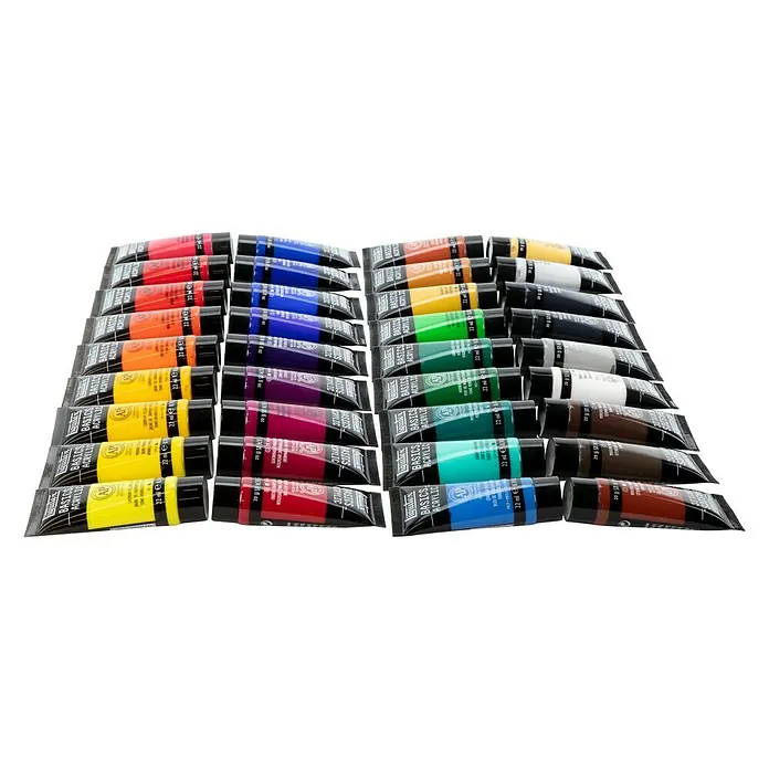 Liquitex Basics Acrylfarben-Set - 36 Stk. x 22 ml, Tube - Diagonale Ansicht