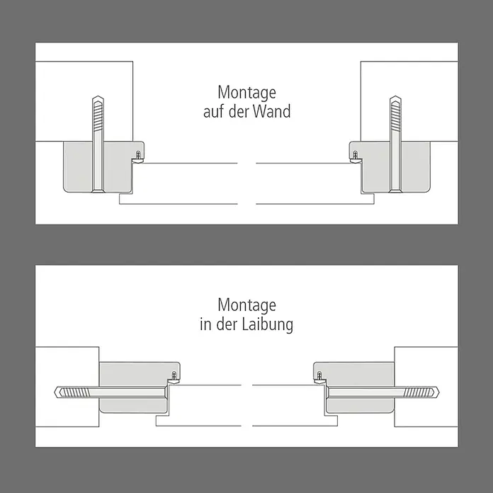 Kilsgaard Blockzarge 610 – 985 mm - 985 x 1.985 mm, DIN Anschlag: Links/Rechts, Fichte - Informationsansicht