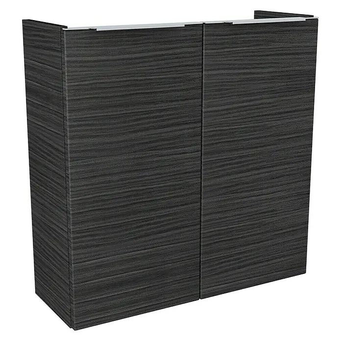 Camargue Fresh Wastafelonderkast - 59,8 x 22,1 x 60,4 cm, Dark oak, Mat - Diagonaal zicht