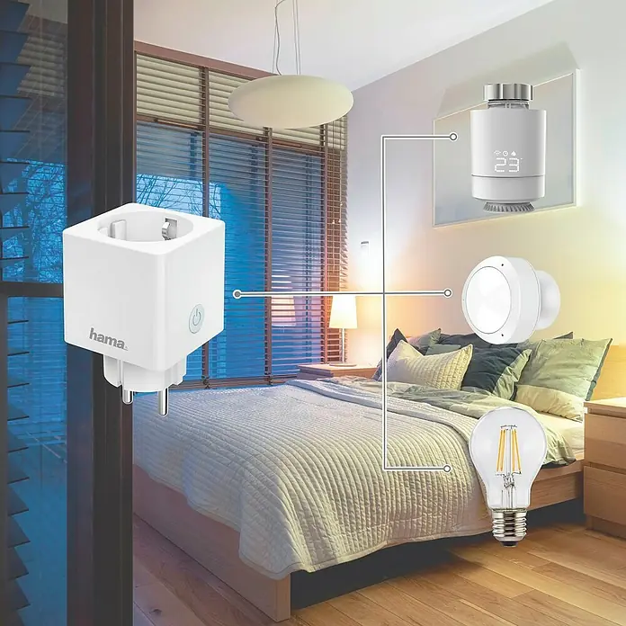 Hama Smart-Steckdose Mini - Innen, Weiß, 3.680 W, 16 A - Anwendungsbeispiel