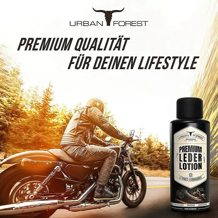 Urban Forest Premium Pflegemittel Lederlotion - 500 ml, Flasche - Stimmungsaufnahme