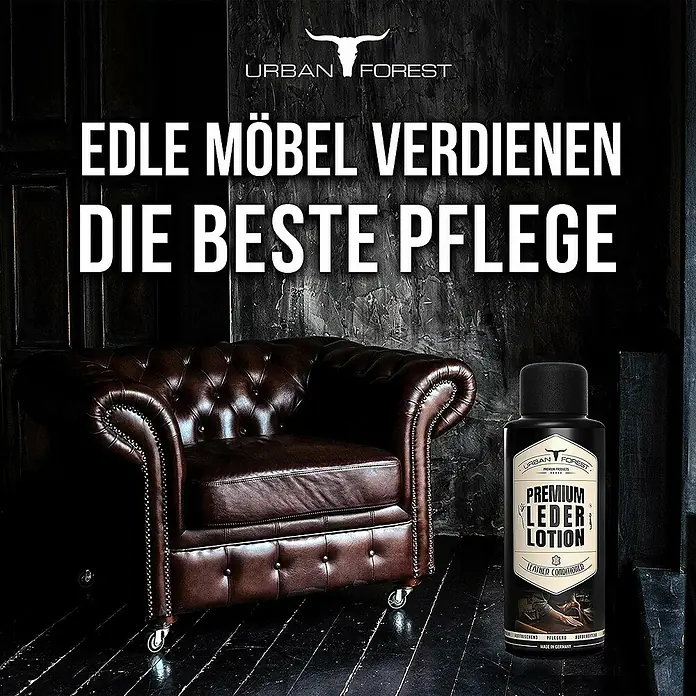 Urban Forest Premium Pflegemittel Lederlotion - 500 ml, Flasche - Stimmungsaufnahme