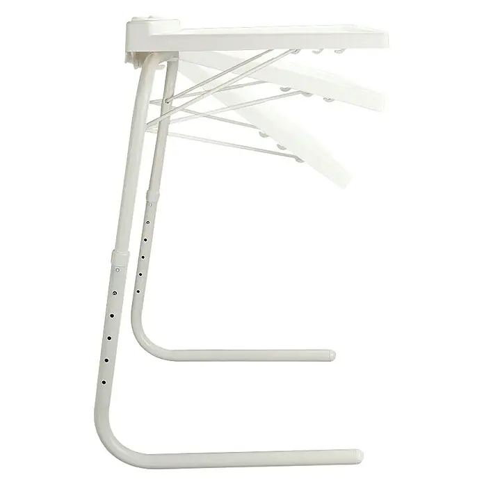 Mesa auxiliar Table Express - L x An x Al: 40 x 52 x 77 cm, Blanco - Vista de perfil izquierdo