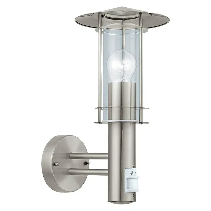 Eglo Wandlamp voor buiten Lisio met sensor - 60 W, 17,5 x 22,5 x 36 cm, IP44 - Diagonaal zicht