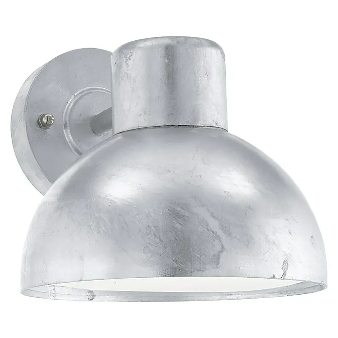 Eglo Wandlamp voor buiten Entrimo - 40 W, 20 x 23,5 x 18,5 cm, Zilver, IP44 - Diagonaal zicht
