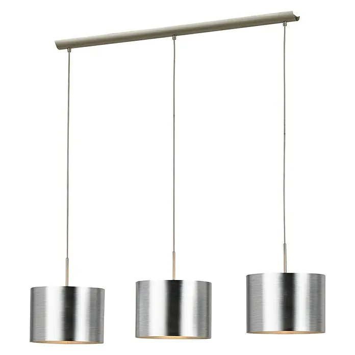 Eglo Hanglamp Saganto - 180 W, l x b x h: 103 x 25 x 110 cm, Zilver, E27 - Diagonaal zicht