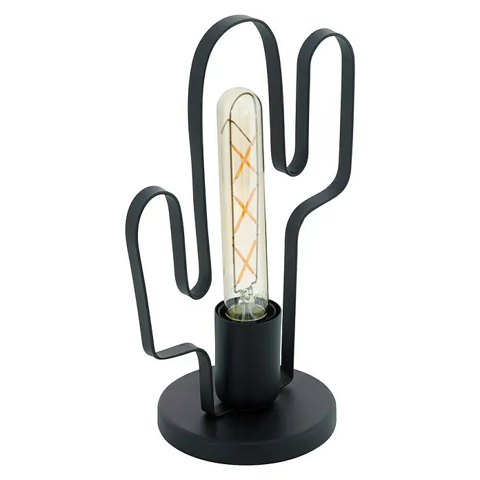 Eglo Tafellamp Coldfield - 60 W, Zwart, E27 - Diagonaal zicht