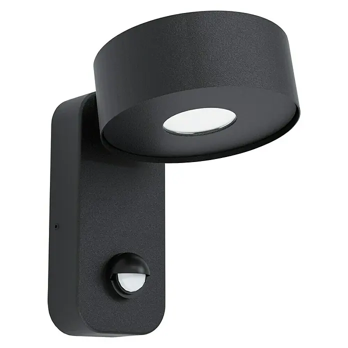 Eglo LED sensor buitenlamp Palosco - 6 W, Zwart, Helder, Warm wit - Diagonaal zicht