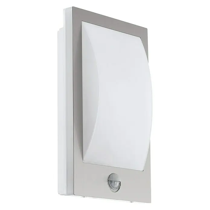 Eglo Buitenwandlamp met sensor Verres - 12 W, Roestvrij staal, Wit, IP44 - Diagonaal zicht