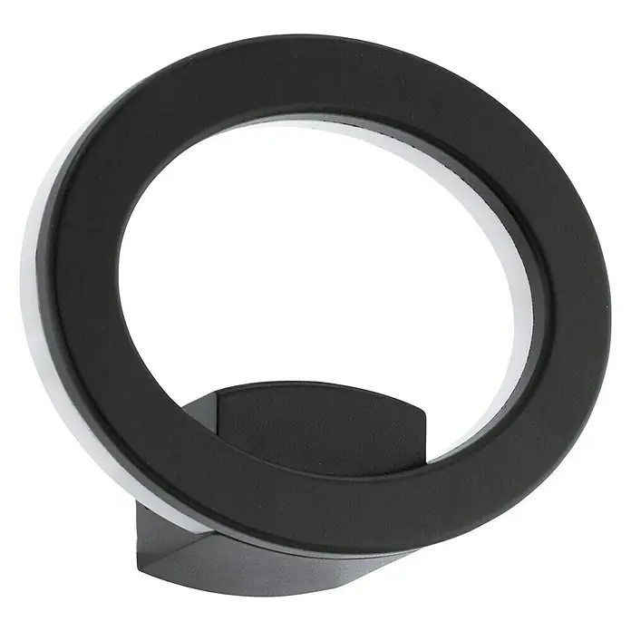 Eglo Wandlamp voor buiten Emolio - 10 W, 20 x 8 x 16 cm, Antraciet, Wit, IP44 - Diagonaal zicht