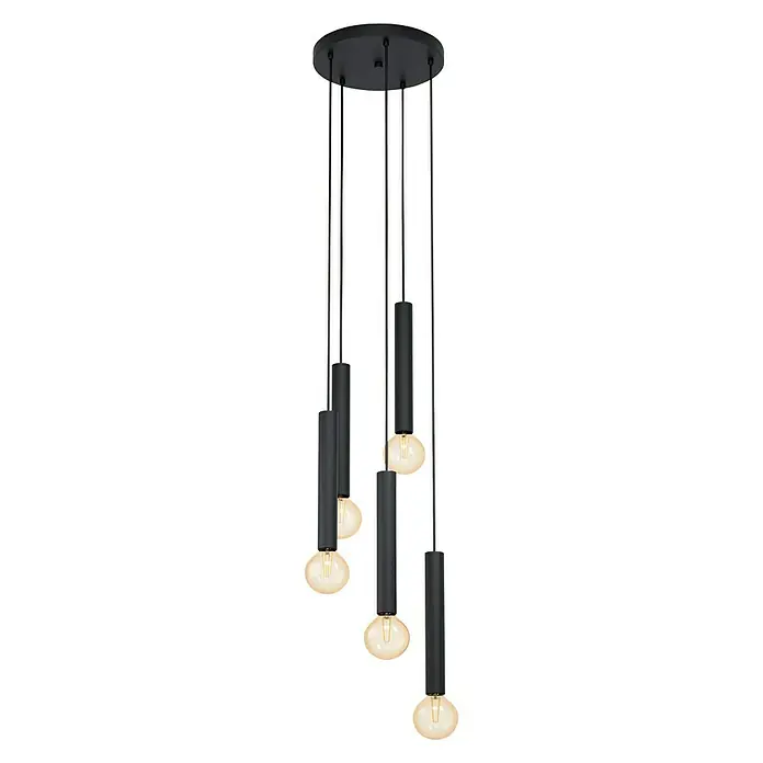 Eglo Hanglamp Cortenova - 300 W, Zwart, E27 - Vooraanzicht