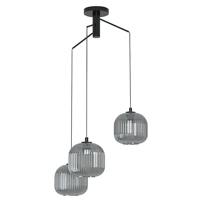 Eglo Hanglamp Mantunalle 1 - 120 W, Zwart, E27 - Vooraanzicht