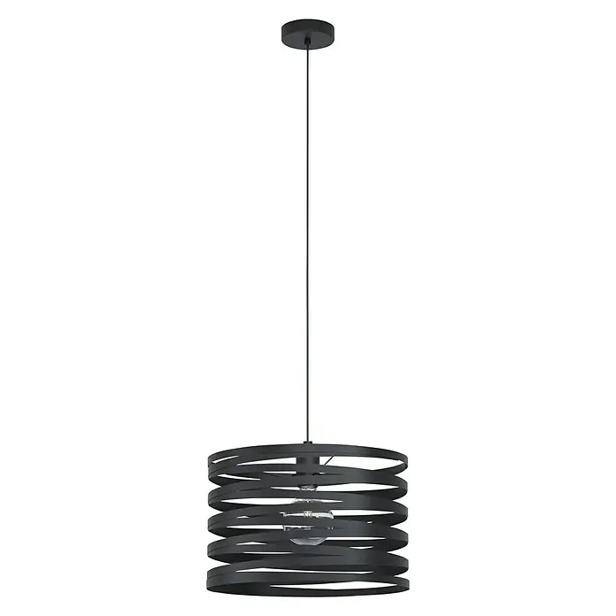 Eglo Hanglamp Cremella - 40 W, 370 mm, Zwart - Vooraanzicht