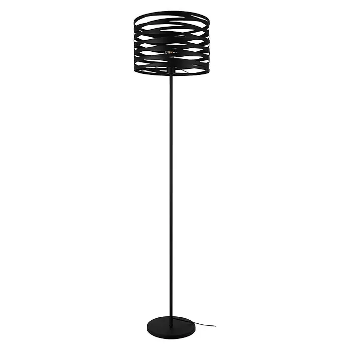 Eglo Staande lamp Cremella - Hoogte: 151 cm, Zwart, E27 - Vooraanzicht