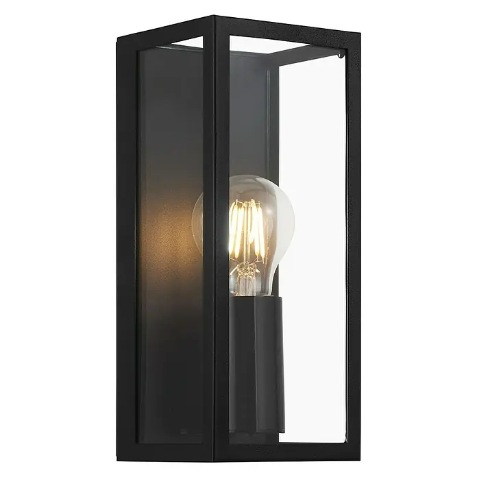 Eglo Wandlamp Amezola - Zwart, E27, Lengte: 11 cm - Diagonaal zicht