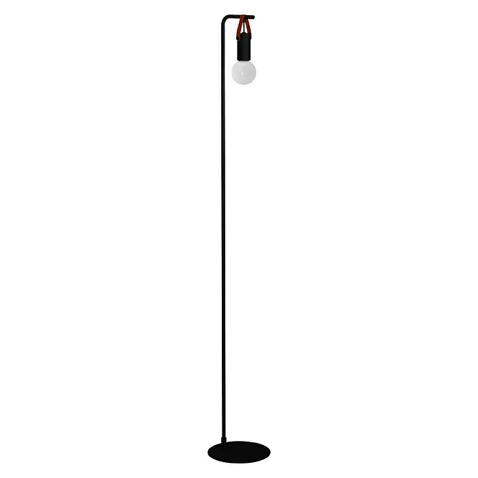 Eglo Staande lamp Apricale - Hoogte: 150,5 cm, Zwart, Bruin, E27 - Vooraanzicht