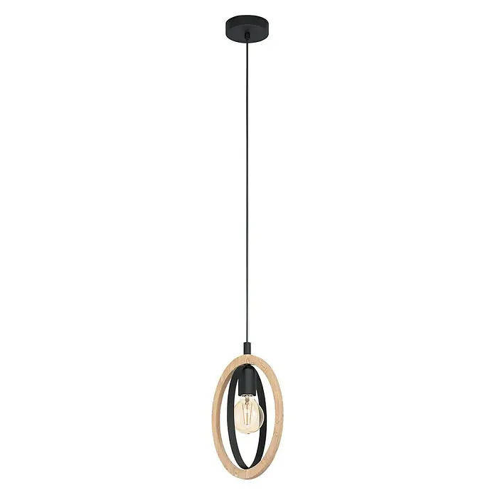 Eglo Hanglamp Basildon - 40 W, l x b x h: 19 x 16 x 110 cm, E27 - Vooraanzicht