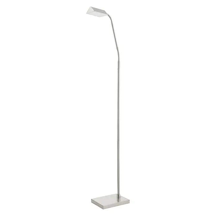 Eglo Staande lamp Tavolara 1 - 13 W, Hoogte: 135 cm, Nikkel - Diagonaal zicht