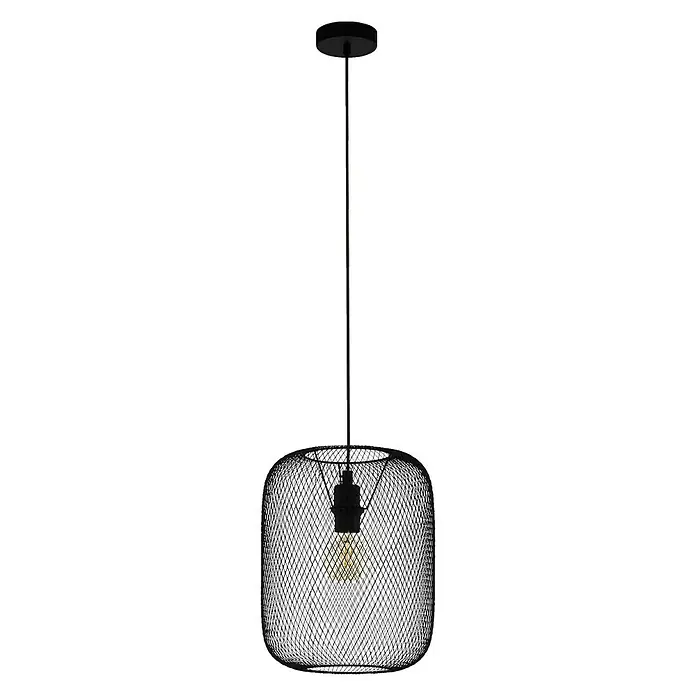 Eglo Wrington Pendelleuchte - 60 W, Schwarz, 300 mm - Vorderansicht
