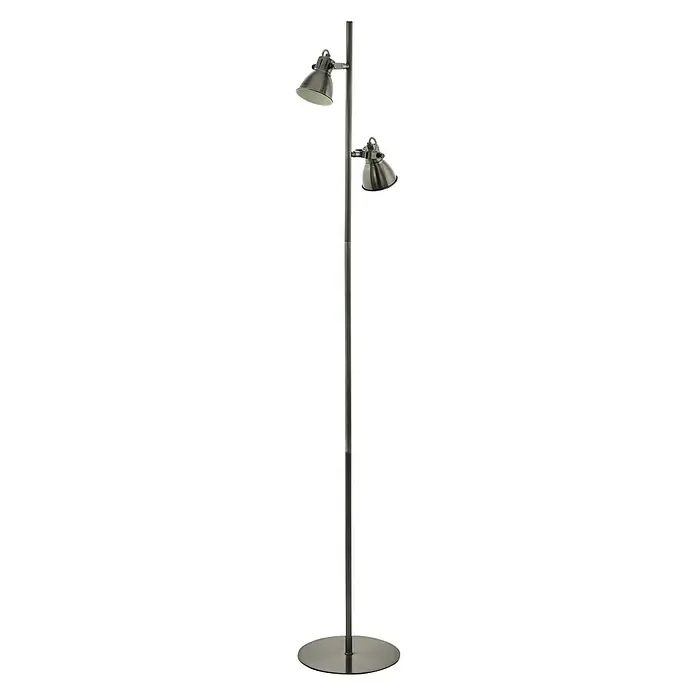 Eglo Staande lamp Taschin - 6 W, Hoogte: 150 cm, Nikkel, GU10 - Vooraanzicht