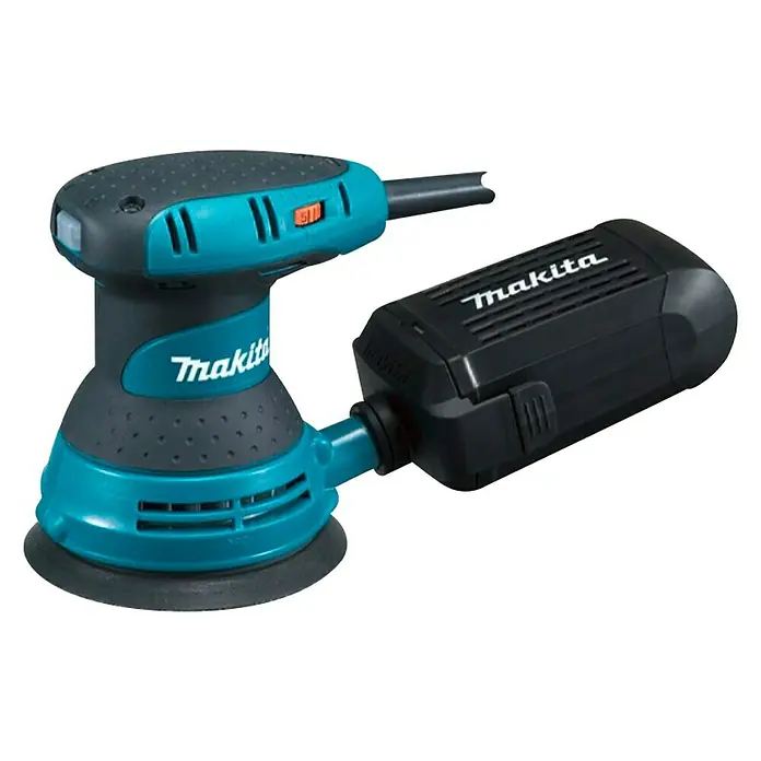 Makita Ekscentrična brusilica BO5031 - 300 W, Promjer brusnog tanjura: 123 mm, Broj okretaja pri praznom hodu: 8.000 okr/min - 24.000 okr/min - Dijagonalni pogled