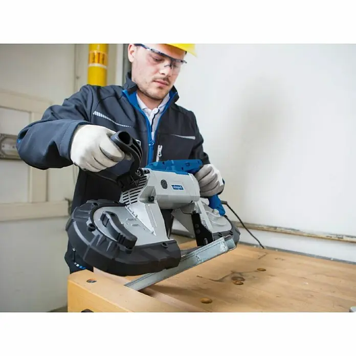 Scheppach Tračna pila - 1.100 W, Visina prolaza: 127 mm, Širina prolaza: 127 mm - Proizvod u upotrebi