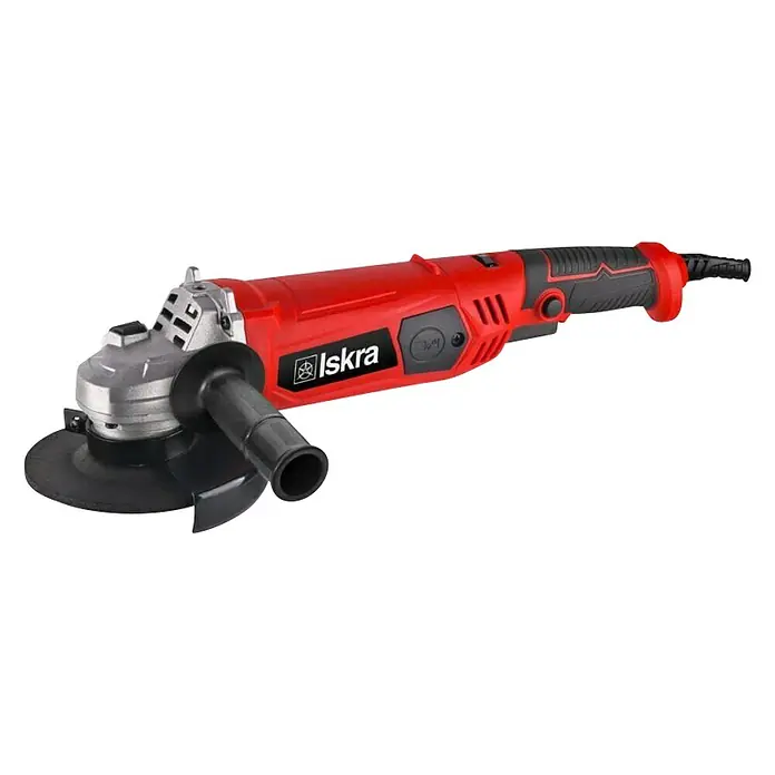 Iskra Kutna brusilica AG1200-125 - 1.200 W, Promjer rezne ploče: 125 mm, Broj okretaja pri praznom hodu: 0 okr/min - 12.000 okr/min - Dijagonalni pogled