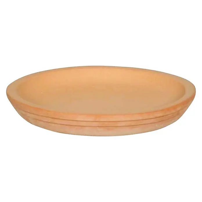 Blumentopf-Untersetzer Parma - Durchmesser: 36 cm, Beton, Terracotta - Vorderansicht