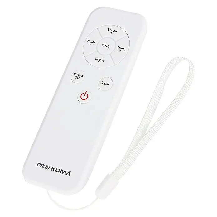 Proklima Turmventilator - Weiß, 80 cm, 65 W - Diagonale Ansicht