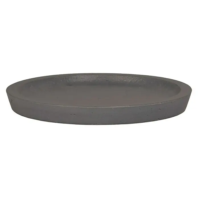 Blumentopf-Untersetzer - Max. Außendurchmesser: 41 cm, Beton, Anthrazit - Vorderansicht