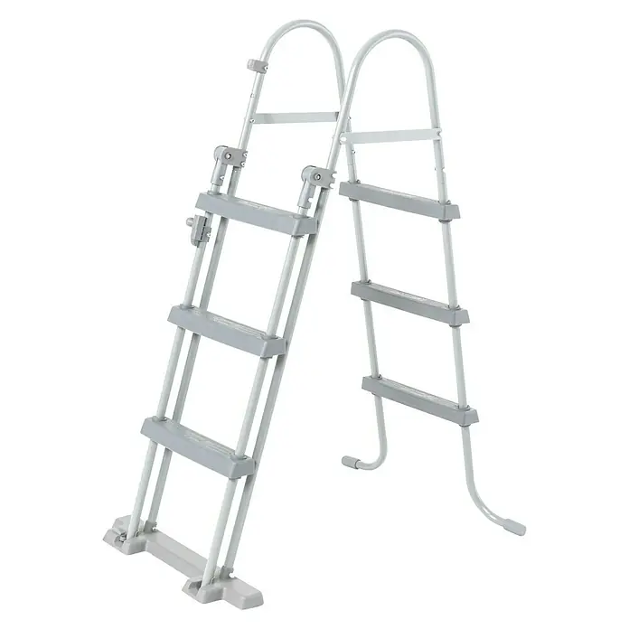 Bestway Frame-Pool-Set Steel Pro Max - Ø x H: 427 x 122 cm, 15.232 l, Grau - Diagonale Ansicht