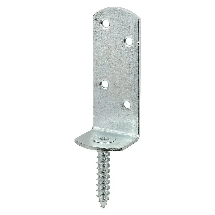 Stabilit Flechtzaunbeschlag - L x B x H: 32 x 30 x 70 mm, Verzinkt - Diagonale Ansicht