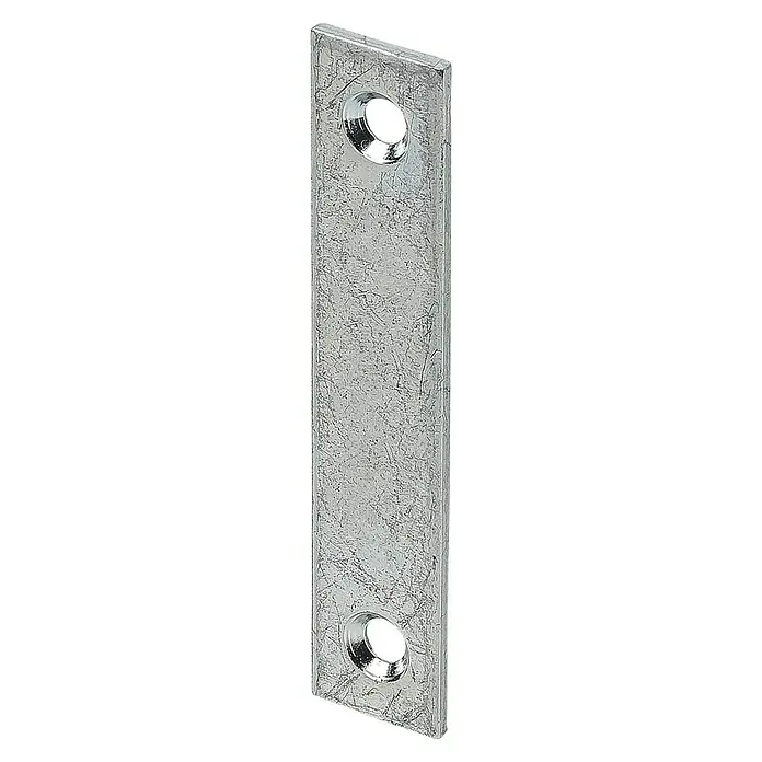 Stabilit Verbindungsblech - 60 x 15 mm, Verzinkt, Stärke: 2 mm - Diagonale Ansicht