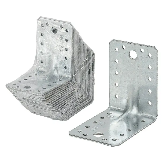 Escuadra para cargas pesadas - 90 × 90 × 65 mm, 20 ud. - Vista angular