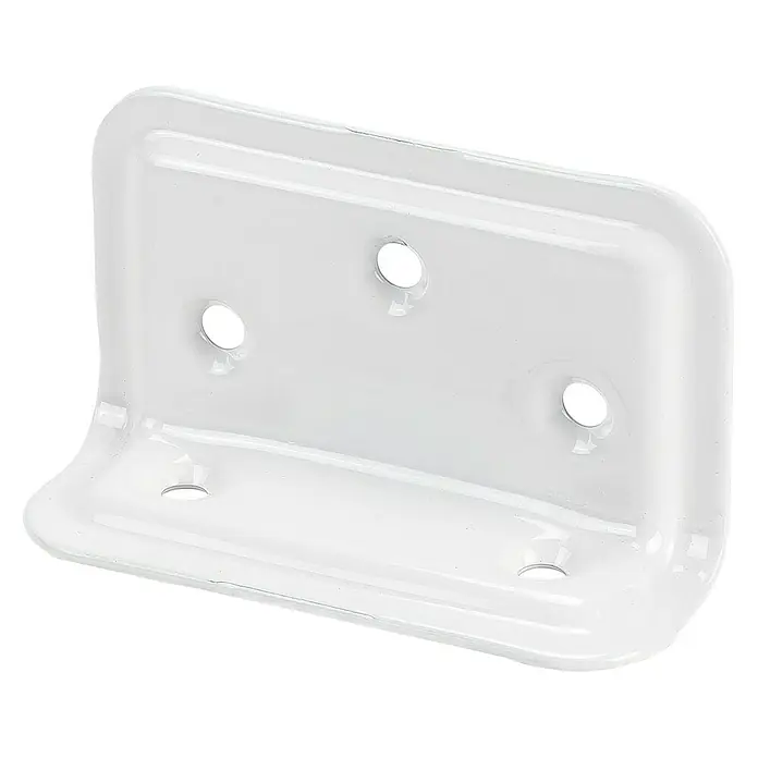 Stabilit Regalwinkel - L x B x H: 40 x 25 x 70 mm, Weiß - Diagonale Ansicht
