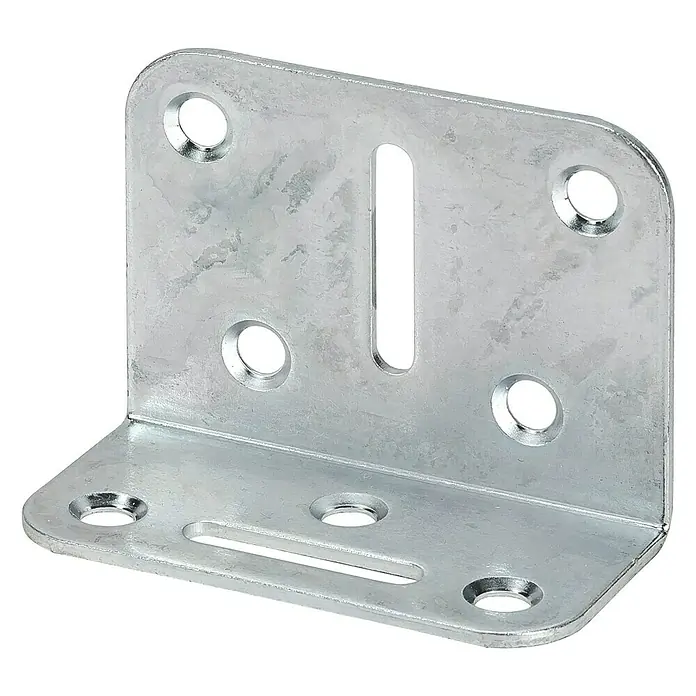 Stabilit Verstellwinkel - L x B x H: 70 x 35 x 50 mm, Silber - Diagonale Ansicht