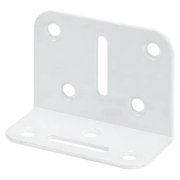 Stabilit Verstellwinkel - L x B x H: 70 x 35 x 50 mm, Weiß - Diagonale Ansicht
