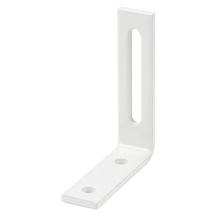 Stabilit Verstellwinkel - L x B x H: 80 x 65 x 20 mm, Weiß - Diagonale Ansicht