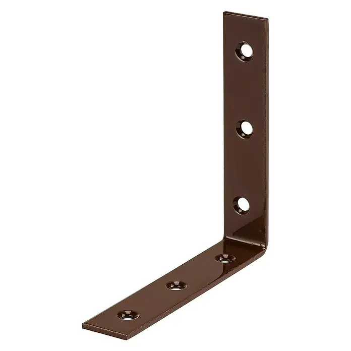 Stabilit Stuhlwinkel - L x B: 100 x 20 mm, Braun - Diagonale Ansicht