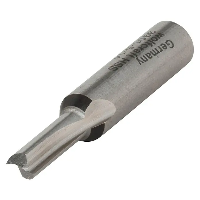 Wolfcraft Nutfräser - Nutbreite: 5 mm, Durchmesser Schaft: 8 mm - Diagonale Ansicht