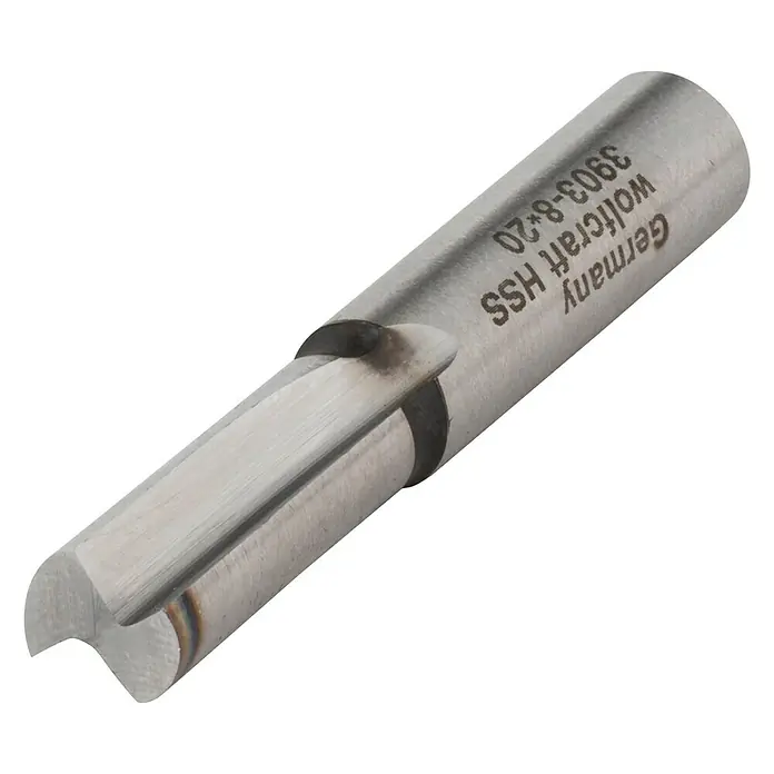 Wolfcraft Nutfräser - Nutbreite: 8 mm, Durchmesser Schaft: 8 mm - Diagonale Ansicht